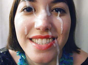 Girls covered with cum
