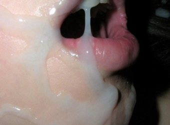 Girls covered with cum