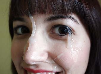 Girls covered with cum