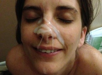Girls covered with cum