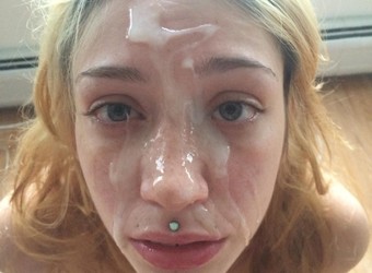 Girls covered with cum