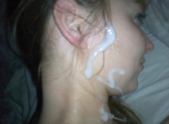 Girls covered with cum