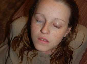Girls covered with cum