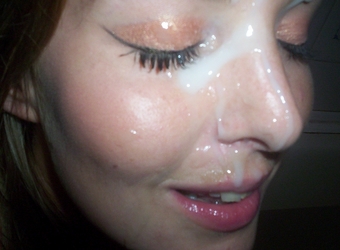 Girls covered with cum